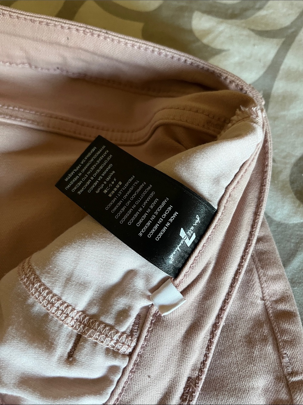 7 For All Mankind Straight-Leg Jeans in Soft Blush - Picture 2 of 4
